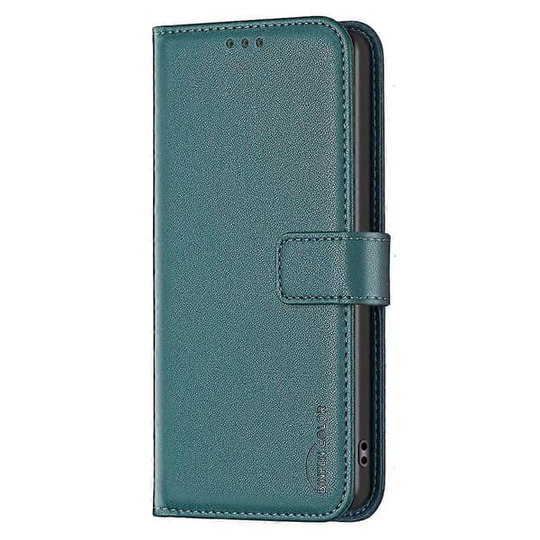 Til TECNO Spark 30C 4G Etui Wallet Folio Flip Læder Cover- Multicolor Green