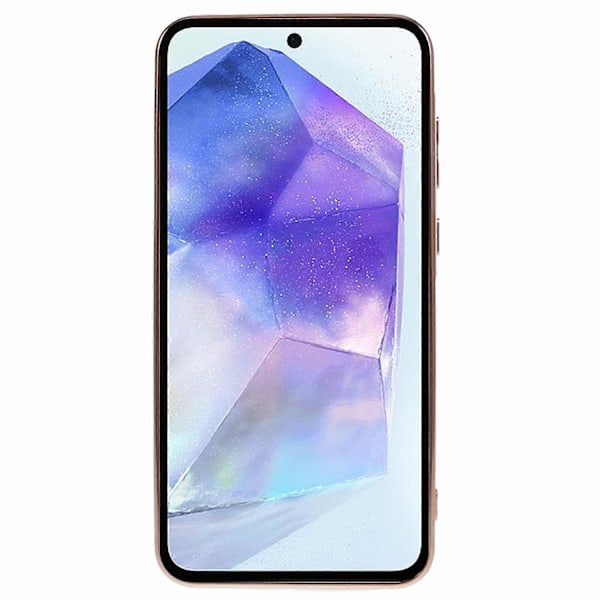 For Samsung Galaxy A34 5G Slim Case Elektroplettering Myk TPU Telefondeksel med Stropp Multicolor Style D