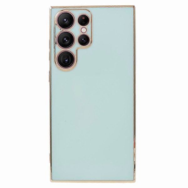 Til Samsung Galaxy S23 Ultra Blankt Telefoncover 6D Elektropletterede Kanter Blødt TPU Cover Multicolor Style B