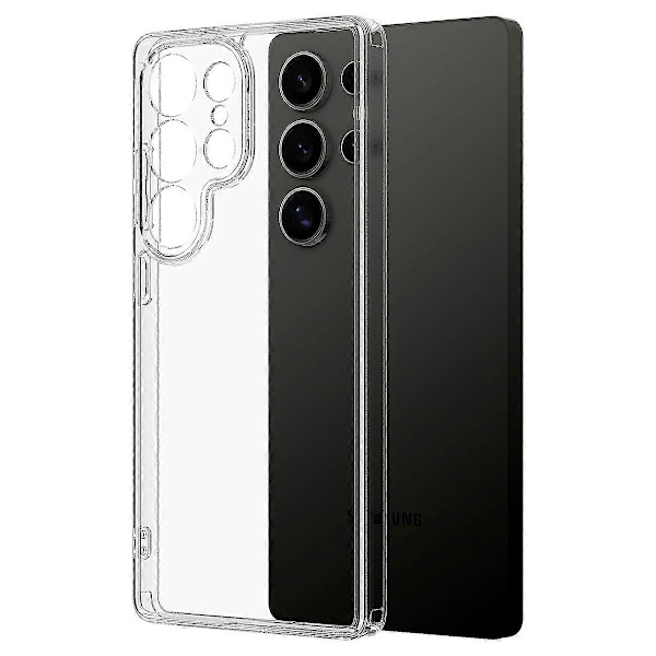 För Samsung Galaxy S25 Ultra Transparent Mobilskal TPU+Akryl Stötsäkert Baksidesskydd