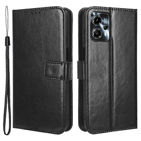 Motorola Moto G13 4G/G23 4G PU-nahkainen jalustakotelo lompakolla Multicolor Style A