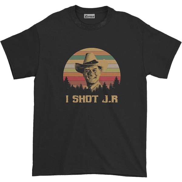I Shot JR - Vintage Retro T-shirt Mens-black M