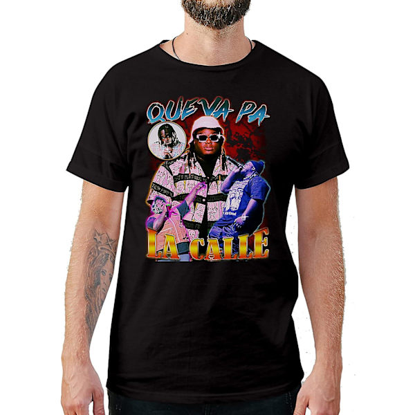 Latinalaisen reggaetonin artistien sanoitukset vintage-tyylisissä Sech-t-paidoissa 3XL