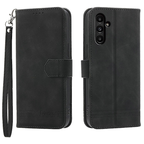 DIERFENG DF-03 Fodral för Samsung Galaxy A15 4G Stöttåligt Läderställ Telefonfodral Plånbok Multicolor Style F