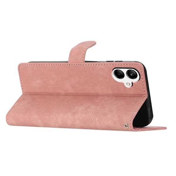 Til Samsung Galaxy A05 4G Etui PU Læder Foldbart Stativ Ensfarvet Telefoncover Multicolor Style F