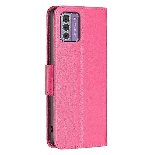 Til Nokia G42/G310 Sommerfugl Præget Telefon Cover Læder Stand Wallet Cover med Rem Multicolor Style E