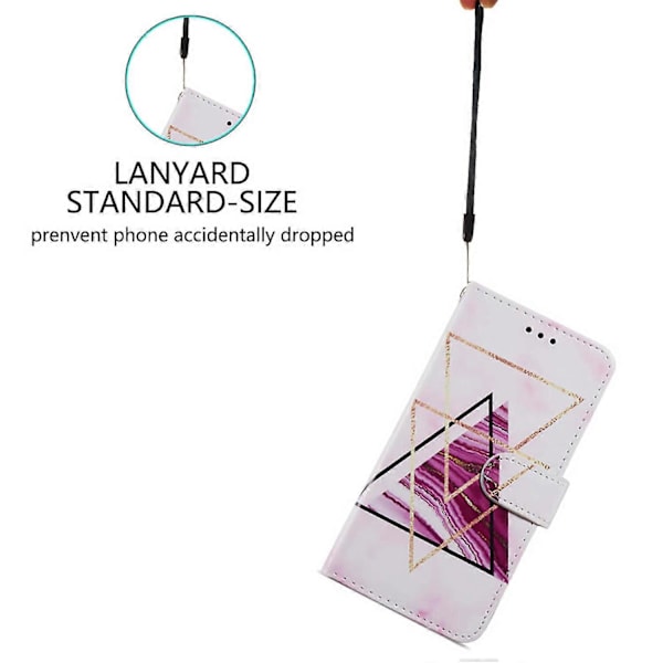 PU Læder Wallet Cover med Mønsterprint og Flip Stand til Xiaomi Redmi Note 12S 4G Multicolor Style L