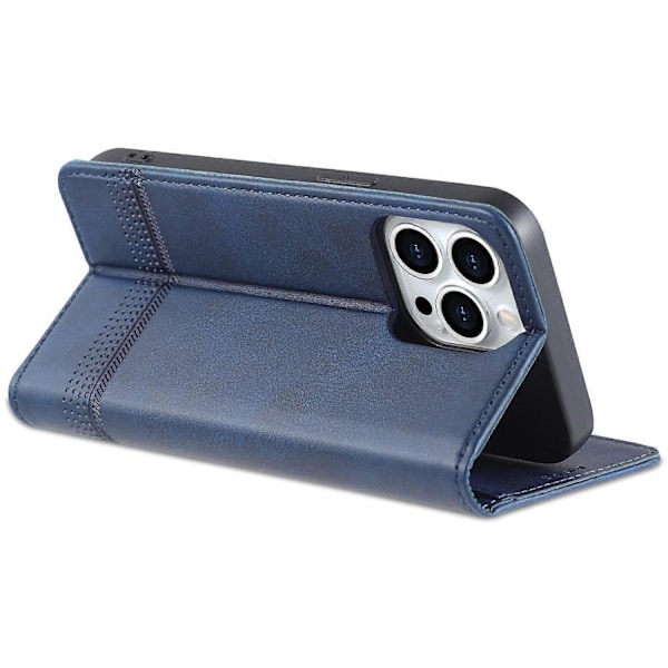 AZNS Plånboksfodral i PU-läder till iPhone 15 Pro Max med Ställ och Skydd Multicolor Style A