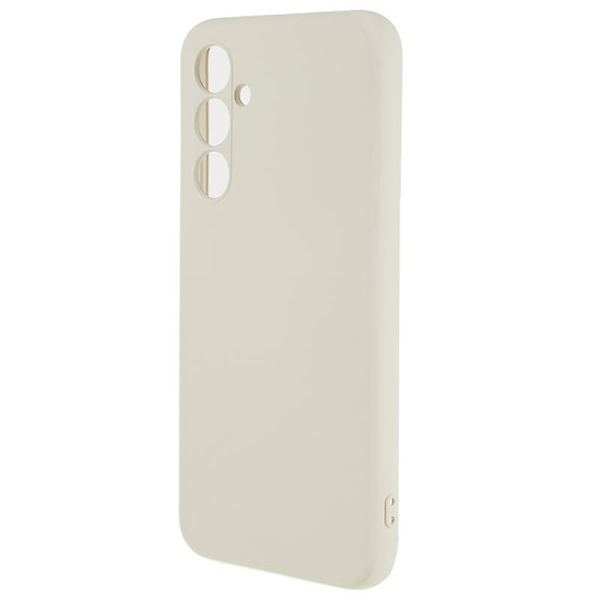 För Samsung Galaxy S23 Fe Fiberfoder Gummibelagt Tpu- cover anti-scratch case White