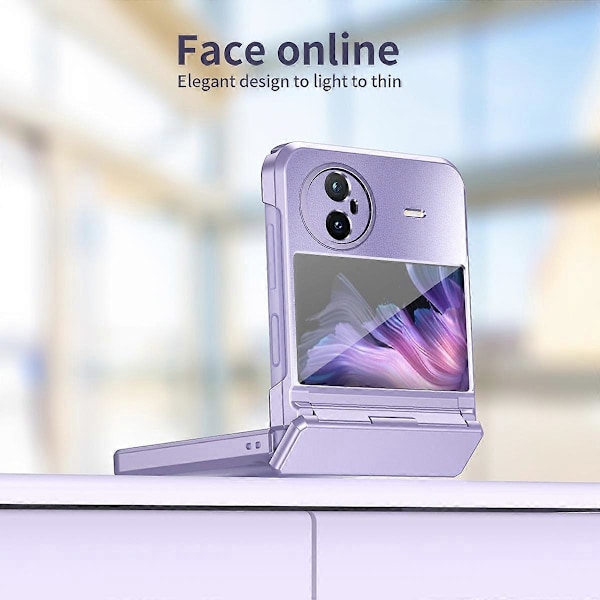 Til vivo X Flip Elektroplettering PC Telefon Cover Anti-fald Mat Cover Multicolor Style C