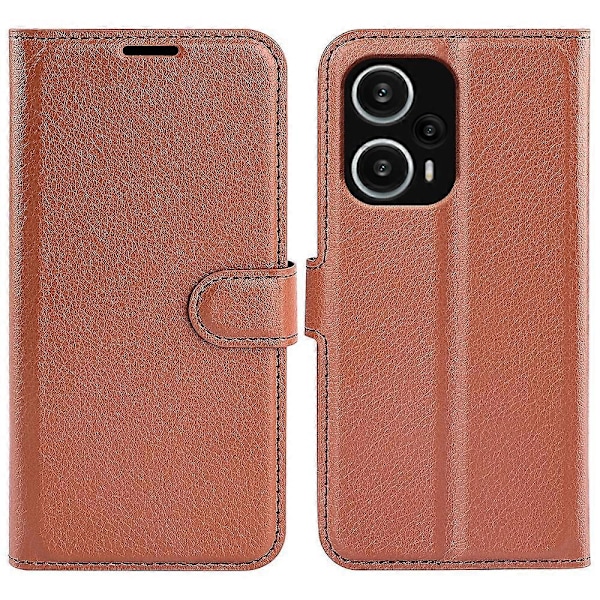 Ställfodral för Xiaomi Redmi Note 12 Turbo/Poco F5 5G PU Läder Plånboks Telefonfodral Multicolor Style I