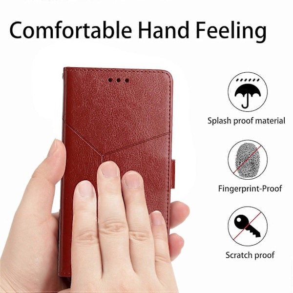 Til Samsung Galaxy A05s 4G Etui PU Læder Y-formet Linje Præget Wallet Telefon Cover Multicolor Style D