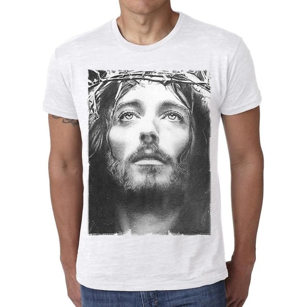 Jesus Christ T-shirt herr - Vit, M White 3XL