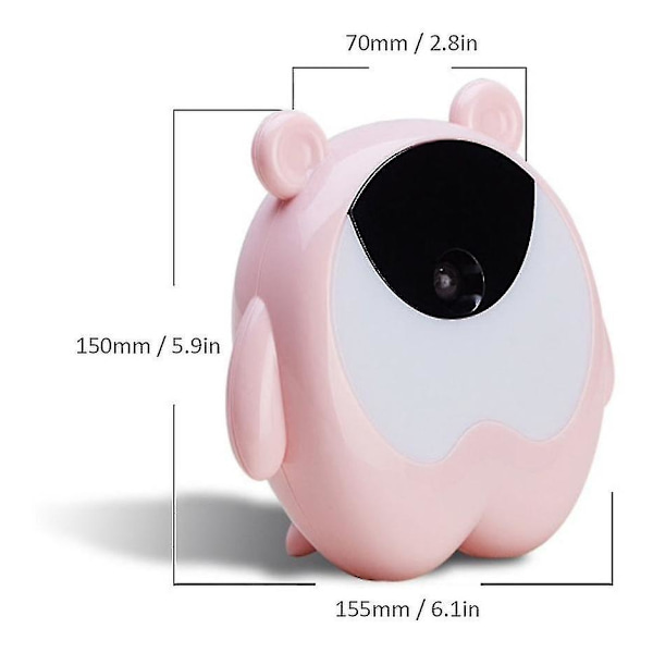 Natlampe Vækkeur Kropsalarm & Vibrationsinduktion 3w Kreativt Tidslys Vækkeur Børneværelse Smart Timer Sengelampe Natlampe Studerende