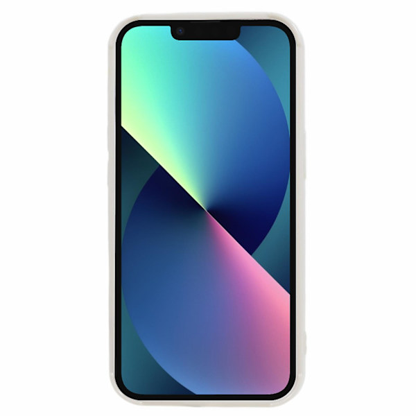 För Iphone 13 Soft Tpu Case 3d randigt mönster Anti-halk bakre cover White