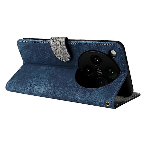 Til Oppo Find X8 Pro 5G Wallet Case RFID-blokering PU Læder Cover Stand View Multicolor Style B