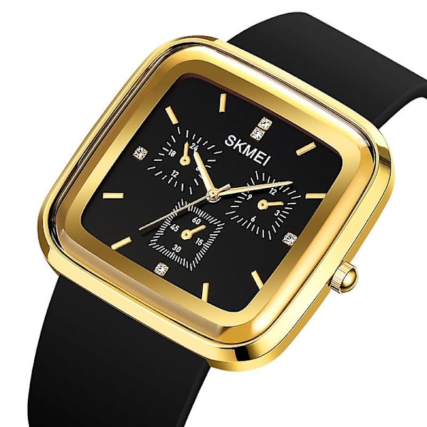 Skmei 1902 Vandtæt Quartz Ur Sort Brun Black brown