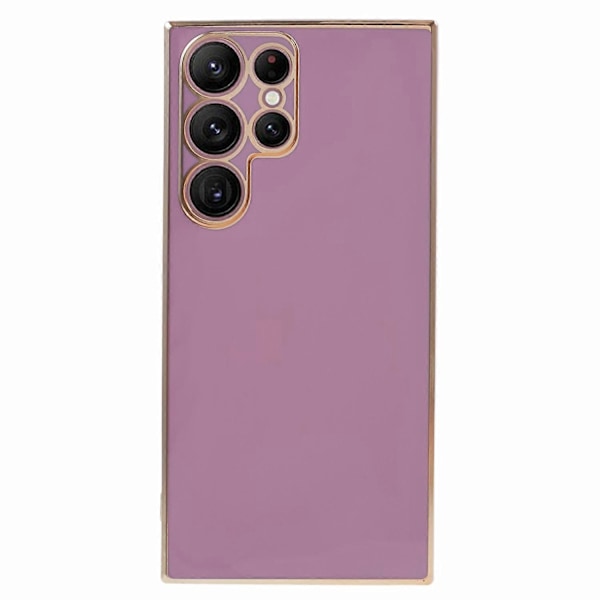 Til Samsung Galaxy S23 Ultra Blankt Telefoncover 6D Elektropletterede Kanter Blødt TPU Cover Multicolor Style A
