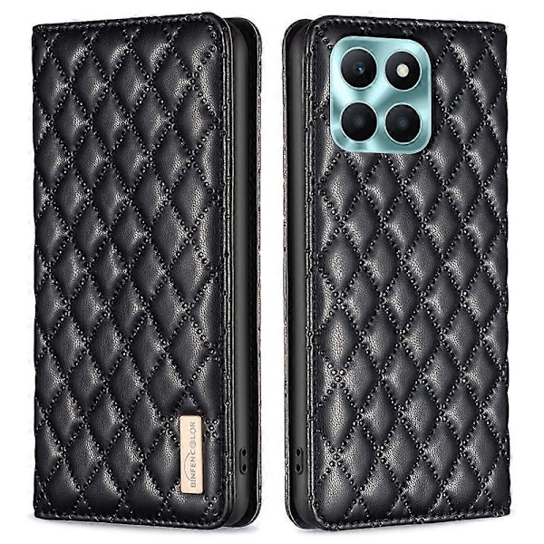 BINFEN COLOR BF Style-16 Honor X6a 4G -kotelo korttipidikkeellä nahkainen jalustallinen puhelinkotelo Multicolor Style A