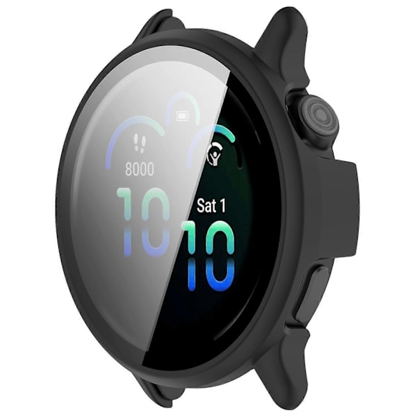 Garmin Vivoactive 6 -kellon suojakotelo PC-kehys karkaistulla lasikalvolla Multicolor Matte Black