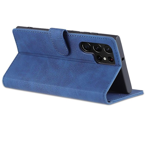 AZNS Fodral för Samsung Galaxy S24 Ultra Läder Skyddat Heltäckande Folio Flip Ställ Telefonskal Multicolor Style A