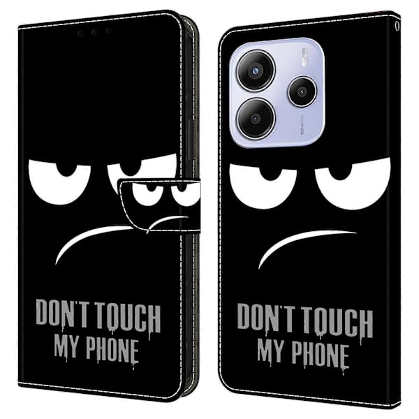 Xiaomi Redmi Note 14 5G Kotelo Magneettilukolla 3D Kuvio Nahkainen Lompakko Puhelinkotelo Multicolor Style B