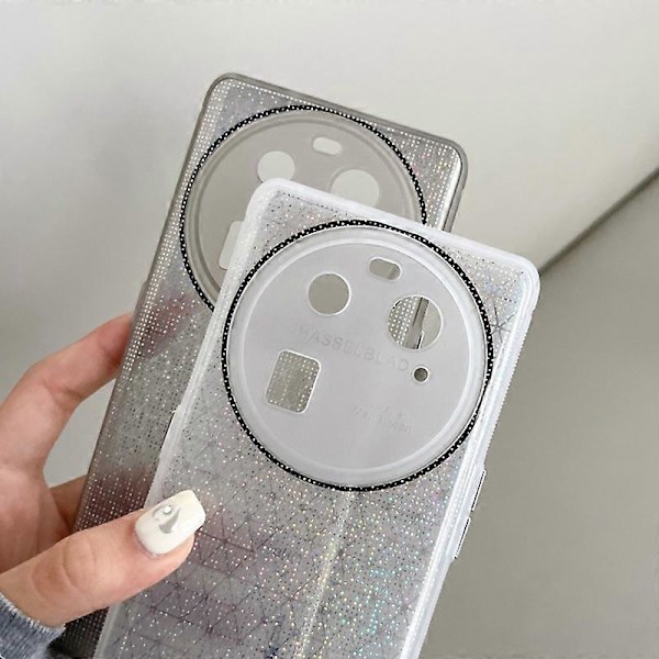 Q.COO TPU-skal med glitter för Oppo Find X6, skyddande mobilskal Multicolor Style B