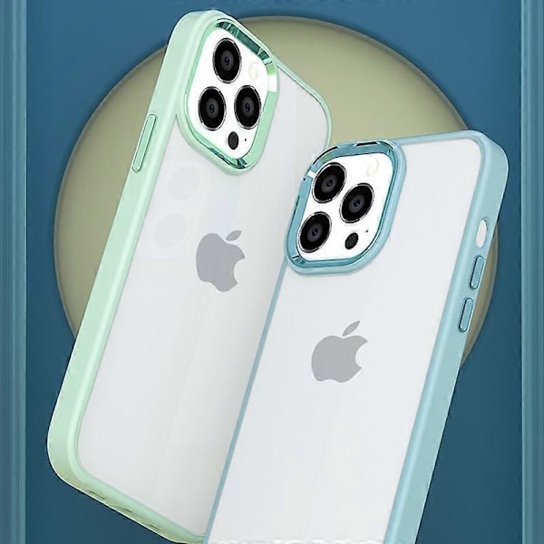 iPhone 15 Plus -puhelimelle Skin-touch Candy Color TPU+PC -puhelinkotelo, erittäin läpinäkyvä takakansi Multicolor Style F