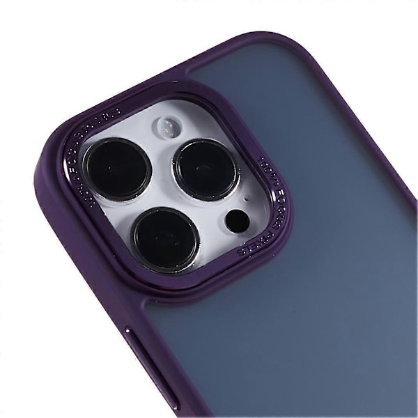 FULEXIN För iPhone 15 Pro PC+TPU Mobilskal Metall Linsskyddsram Anti-Repskydd Multicolor Style G