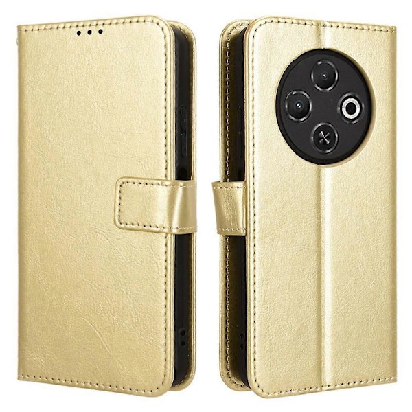 Til TECNO Spark 30C 4G kL5n Etui Crazy Horse Tekstur PU Læder Telefon Wallet Cover Multicolor Style B