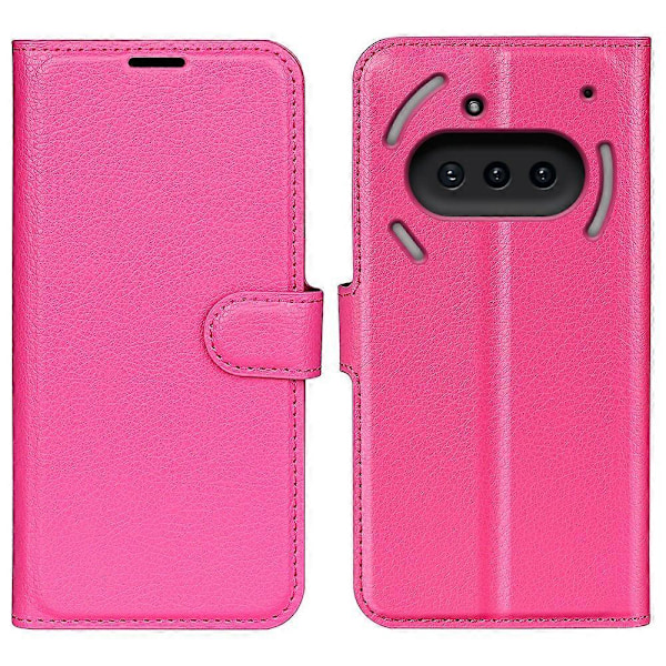 För Nothing Phone Fodral Litchi Textur Stötsäkert Läder Plånboksfodral Multicolor Rose