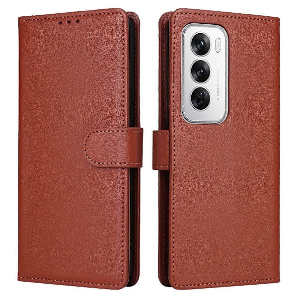 Til Oppo Reno12 Pro 5G (Global) Etui Wallet Stand View PU Læder Telefon Cover Multicolor Style C