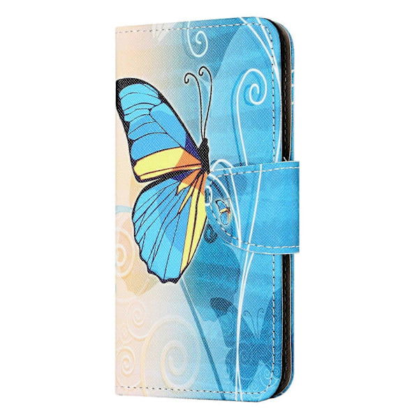 Til iPhone 15 Pro Max Mobiltelefon Etui Mønsterprint Læder Wallet Stand Telefon Cover Multicolor Style H