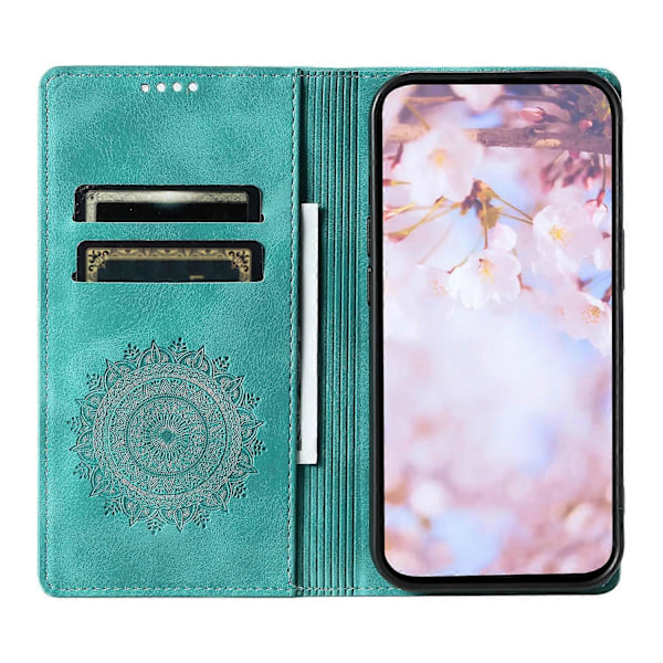 För Samsung Galaxy A53 5G Fodral Magnetisk Automatisk Stängning Läder Ställ Skydd - Multicolor Mint Green