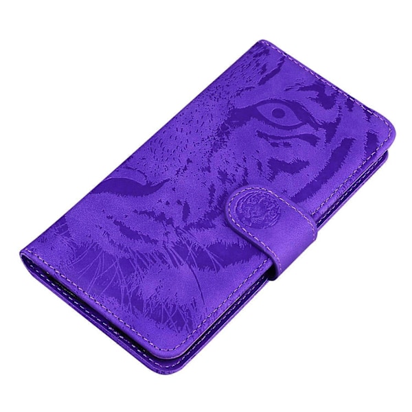 Til Samsung Galaxy A06 Etui Tiger Prægning Læder Wallet Telefon Cover Multicolor Style C