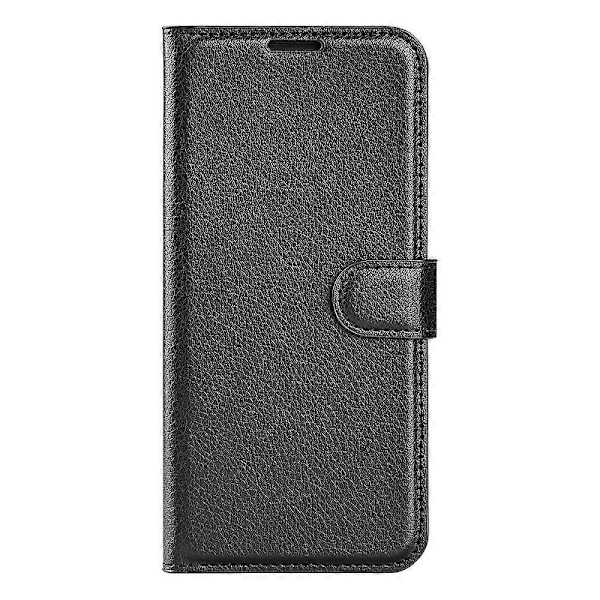 Til ZTE Blade V70 Etui Litchi Tekstur Stødsikkert Læder Wallet Telefon Cover - Grøn Multicolor Black
