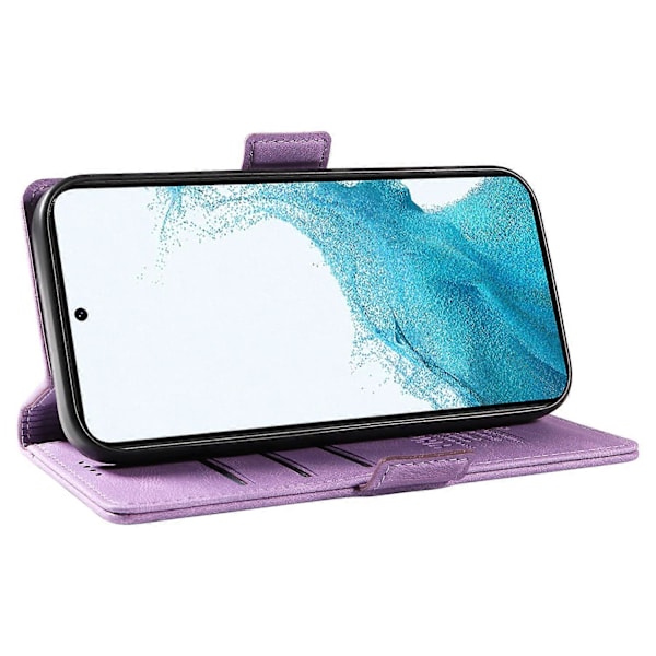 YIKATU YK-005 Til Samsung Galaxy S21 FE 5G Stand Wallet Case Hud-berørings Læder Telefon Cover Multicolor Style B