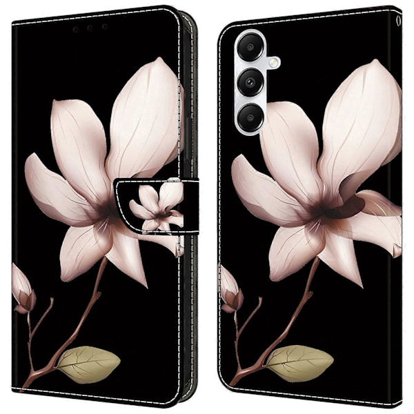 Til Samsung Galaxy A55 5G Mobiltelefon Etui Trykt 3D Mønster Stativ Læder Cover Multicolor Pink Flower