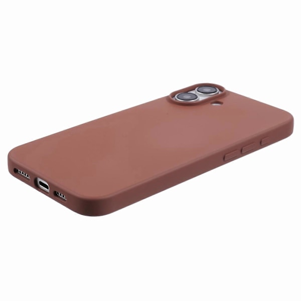 X-LEVEL Skal för iPhone 16 Plus, Mjukt TPU-skal med Flytande Silikontextur - Titanium Gold