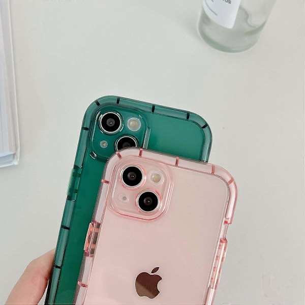 For iPhone 14 Myk TPU Deksel Lysende Selvlysende Anti-ripe Mobiltelefon Deksel Multicolor Style G
