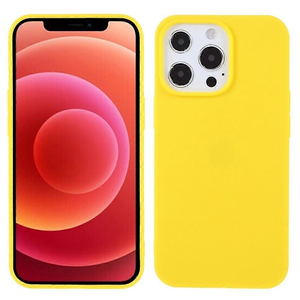 För iPhone 13 Pro 6.1 tum Slim Surface Layer Slät Matt Mjuk Flexibel TPU Skal Multicolor Style A