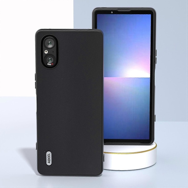 Sony Xperia 5 V puhelinkotelo, sileäpintainen aitoa lehmännahkaa oleva takakuori Multicolor Style B