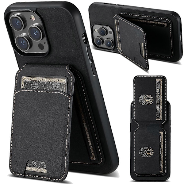 SUTENI H02 Magnetiskt Fodral för iPhone 13 Pro 6.1 tum Vertikalt Flip Telefonskydd Multicolor Style A