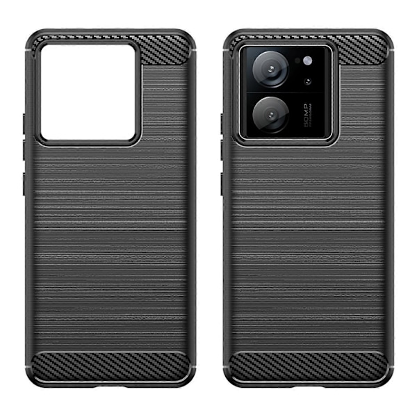 Xiaomi Redmi K60 Ultra/13T/13T Pro hiilikuitukuvioitu harjattu TPU-puhelinkotelo Multicolor Style A