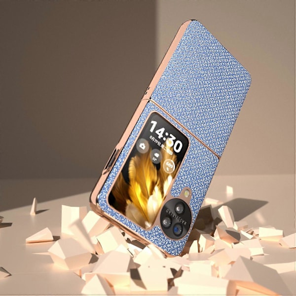 Til Oppo Find N3 Flip 5G Etui Rhinestone Tekstur Elektroplettering Telefoncover Multicolor Style C