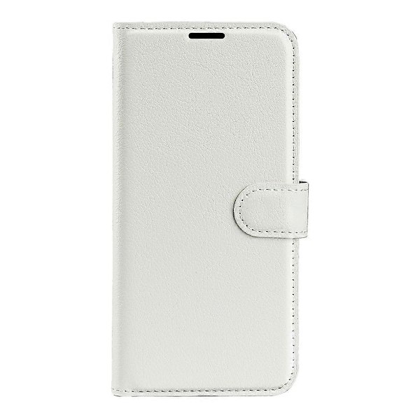 Til ZTE Blade V70 Etui Litchi Tekstur Stødsikkert Læder Wallet Telefon Cover - Grøn Multicolor White