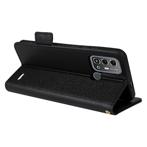 For ZTE Blade A53 Pro Deksel Støtsikkert Telefondeksel PU Lær Shell med Stropp Multicolor Style C