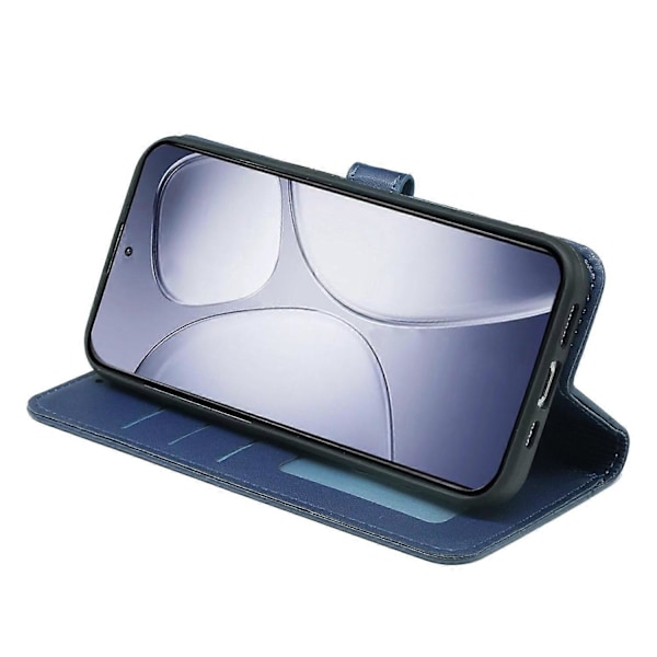 Xiaomi Redmi K70 Ultra Lompakkokotelo Magneettikiinnityksellä Nahkainen Puhelinkotelo Hihnalla - Vihreä Multicolor Blue
