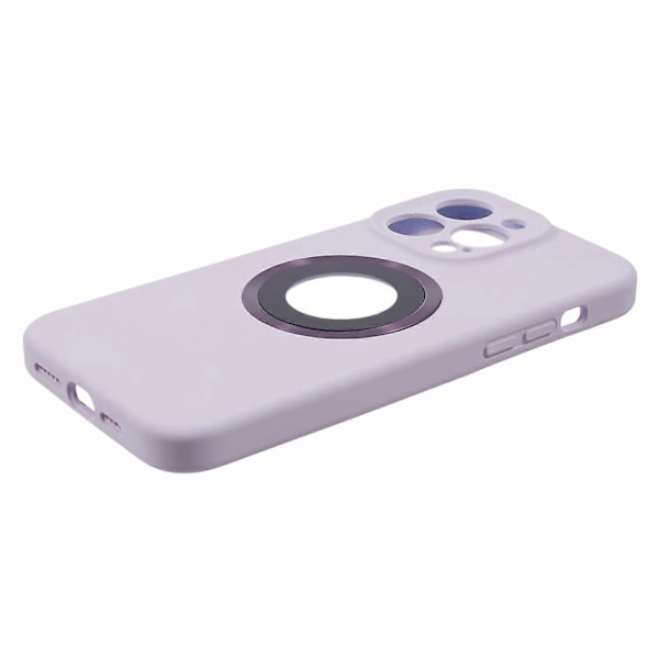 Til iPhone 14 Pro Silikone+PC Slim Cover Kompatibelt med MagSafe Logo Visning Stødsikkert Telefoncover Multicolor Style G
