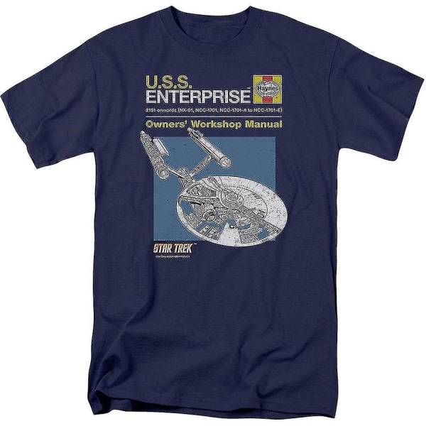 Enterprise Owners' Workshop Manual Star Trek T-shirtkläder XL